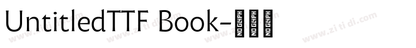 UntitledTTF Book字体转换